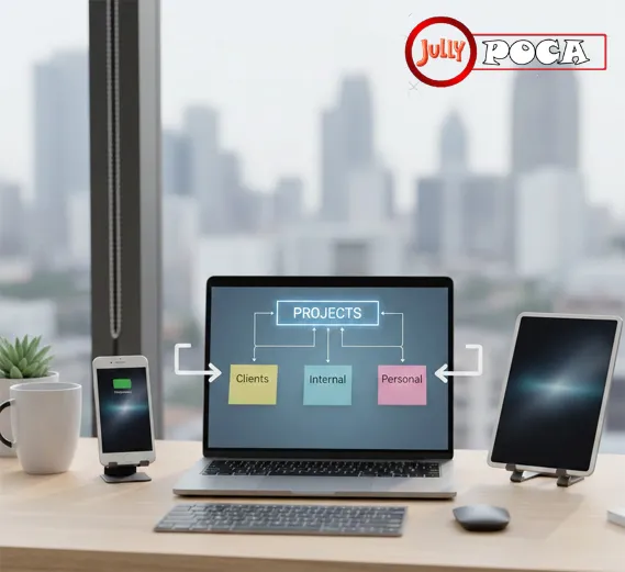 visualizing a simple folder structure helps guide how you set up syncing